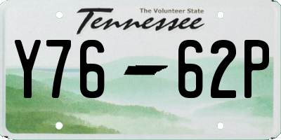 TN license plate Y7662P