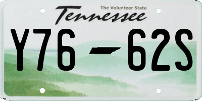 TN license plate Y7662S