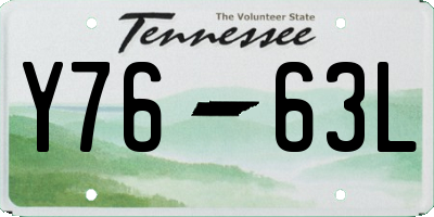 TN license plate Y7663L