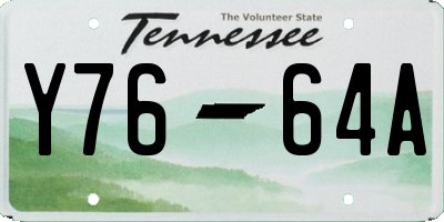 TN license plate Y7664A