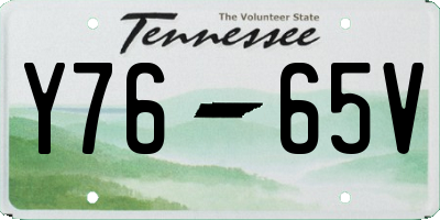 TN license plate Y7665V