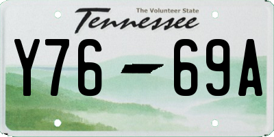 TN license plate Y7669A