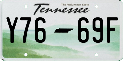 TN license plate Y7669F