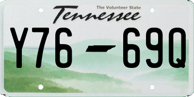 TN license plate Y7669Q