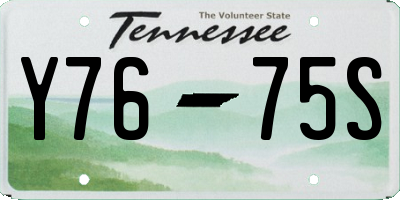TN license plate Y7675S