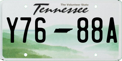 TN license plate Y7688A