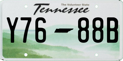TN license plate Y7688B