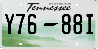 TN license plate Y7688I