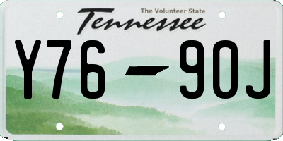 TN license plate Y7690J
