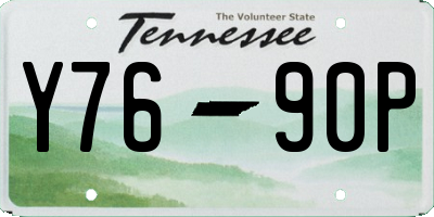 TN license plate Y7690P