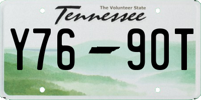TN license plate Y7690T
