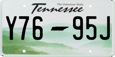 TN license plate Y7695J