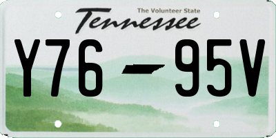 TN license plate Y7695V