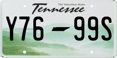 TN license plate Y7699S