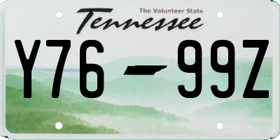 TN license plate Y7699Z