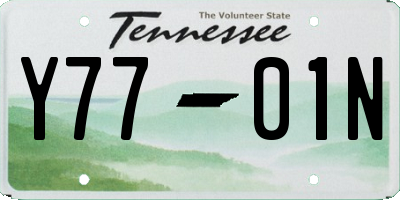 TN license plate Y7701N