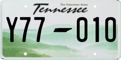 TN license plate Y7701O