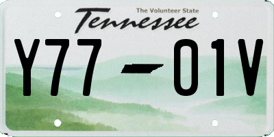 TN license plate Y7701V