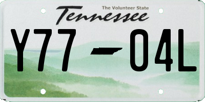 TN license plate Y7704L
