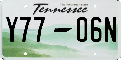 TN license plate Y7706N