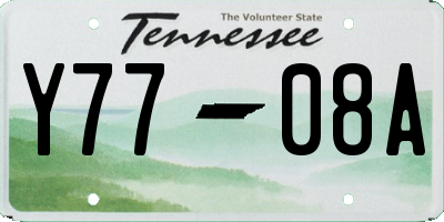 TN license plate Y7708A