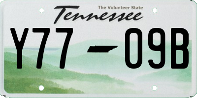TN license plate Y7709B