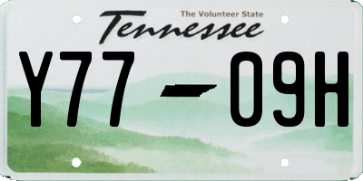 TN license plate Y7709H