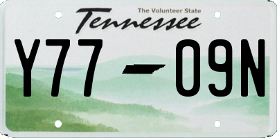 TN license plate Y7709N