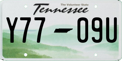 TN license plate Y7709U