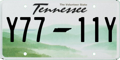 TN license plate Y7711Y