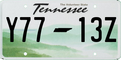 TN license plate Y7713Z