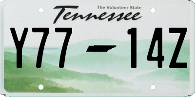 TN license plate Y7714Z