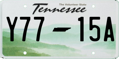 TN license plate Y7715A