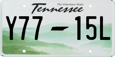 TN license plate Y7715L
