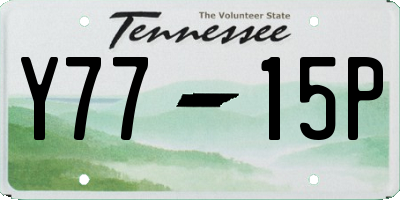 TN license plate Y7715P