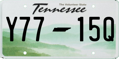 TN license plate Y7715Q