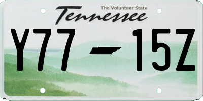 TN license plate Y7715Z