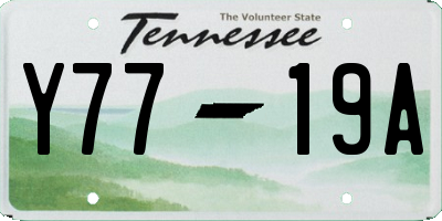 TN license plate Y7719A