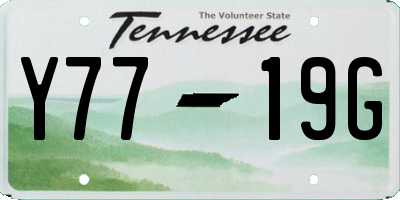 TN license plate Y7719G