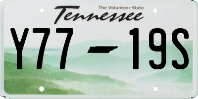 TN license plate Y7719S