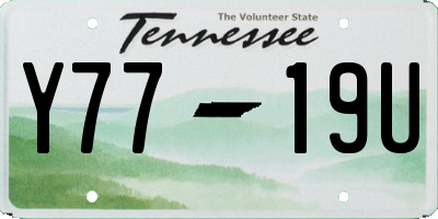 TN license plate Y7719U