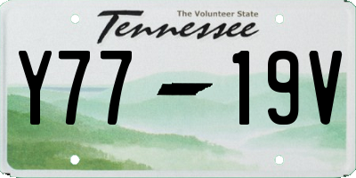 TN license plate Y7719V