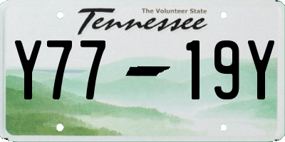 TN license plate Y7719Y