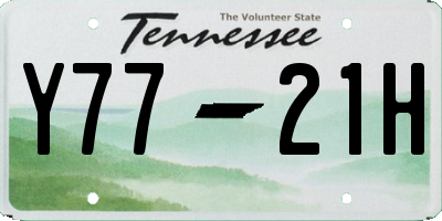 TN license plate Y7721H