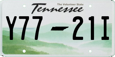 TN license plate Y7721I