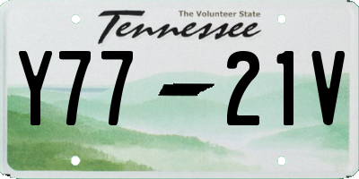 TN license plate Y7721V