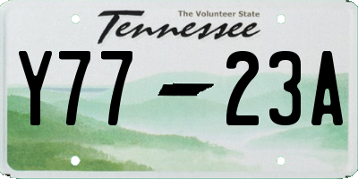 TN license plate Y7723A