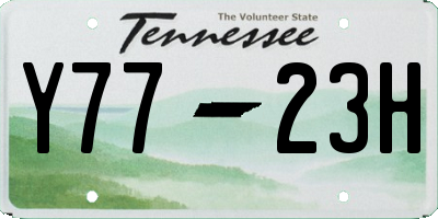 TN license plate Y7723H