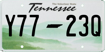 TN license plate Y7723Q