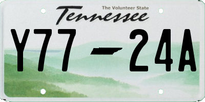 TN license plate Y7724A
